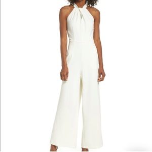 Julia Jordan Halter Neck Jumpsuit - Ivory - 6
